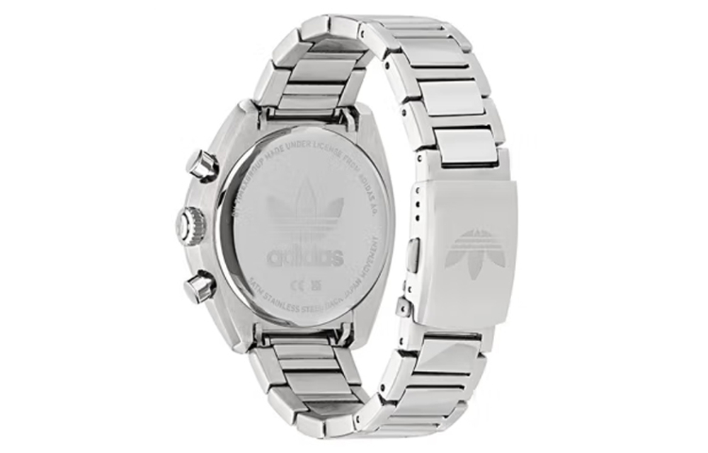 Adidas Originals FASHION Wrist Watch Quartz Movement Stainless Steel Strap Black Dial Men"s Watches 50m Water Resistant