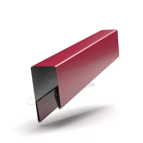 Планка П-образная 13х27х2000 (ПЭ-01-3005-0,4) Красное вино