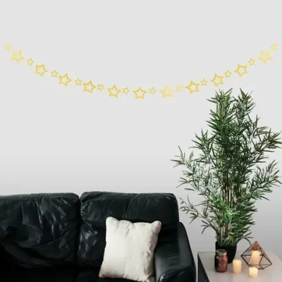 Растяжка «Звёздная ночь» 2,5 м 10 см Глянцевый, (24 штук), золото