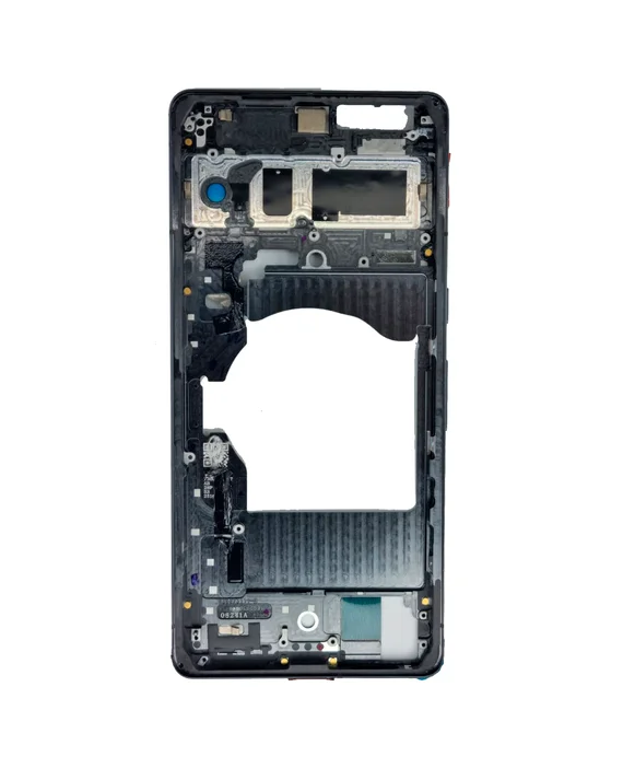 Средняя часть корпуса (рамка) для Google Pixel 7 Pro черная (Obsidian)