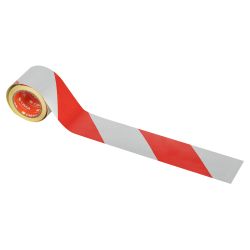 Светоотражающая лента СИЛА STRT-548RW красно-белая 5м х 48мм блистер