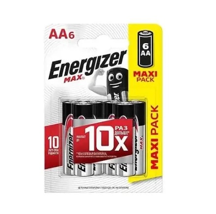 ENERGIZER батарейка Max AA E 91 BP6 в уп.6 шт