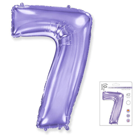Цифра "7" сиреневый Fm в упаковке