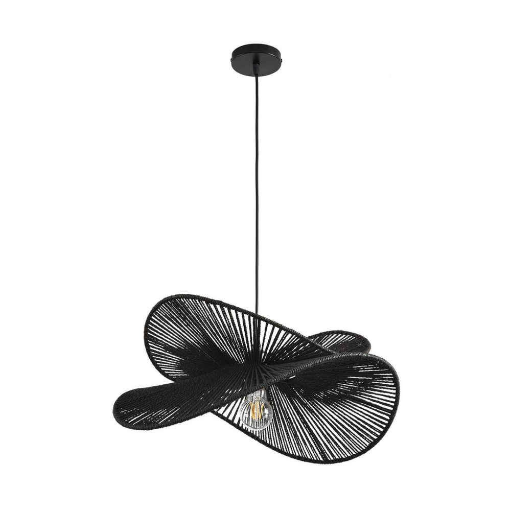 8382/1 ECO LN черный, металл/джутовый шнур Подвес E27 40W 220V ROPE