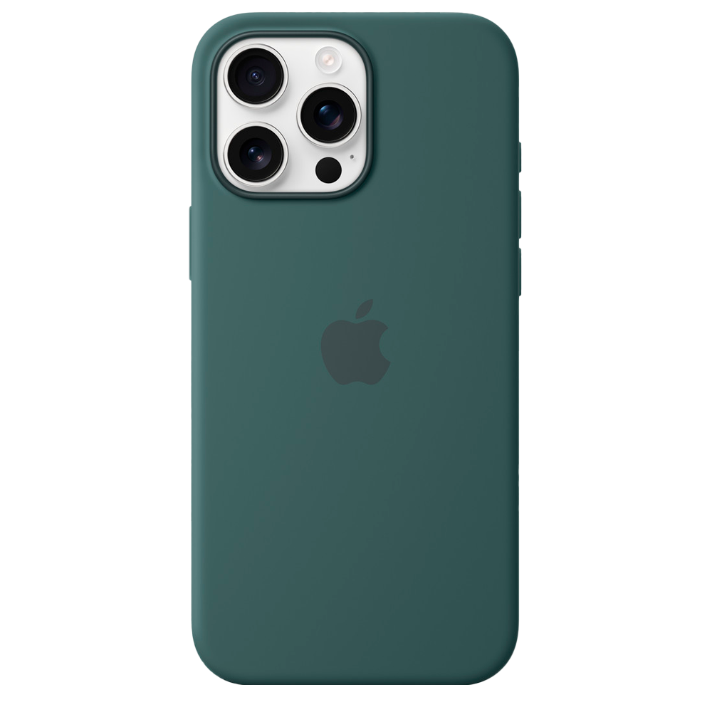 Силиконовый чехол с поддержкой MagSafe Apple Silicone Case для iPhone 16 Pro Max, Lake Green (Озерно-зеленый)
