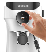 Кофемашина Scishare Semi-automatic Espresso Machine (S1181), White