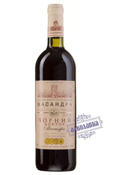 Вино Черный доктор Массандра 0,75 л