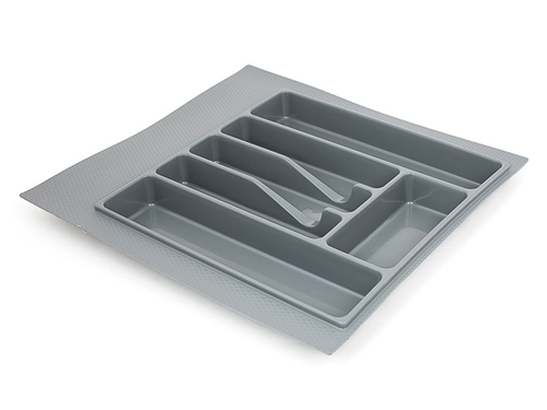 Лоток для столовых приборов М500-550, 470х490 мм, серый, пластик