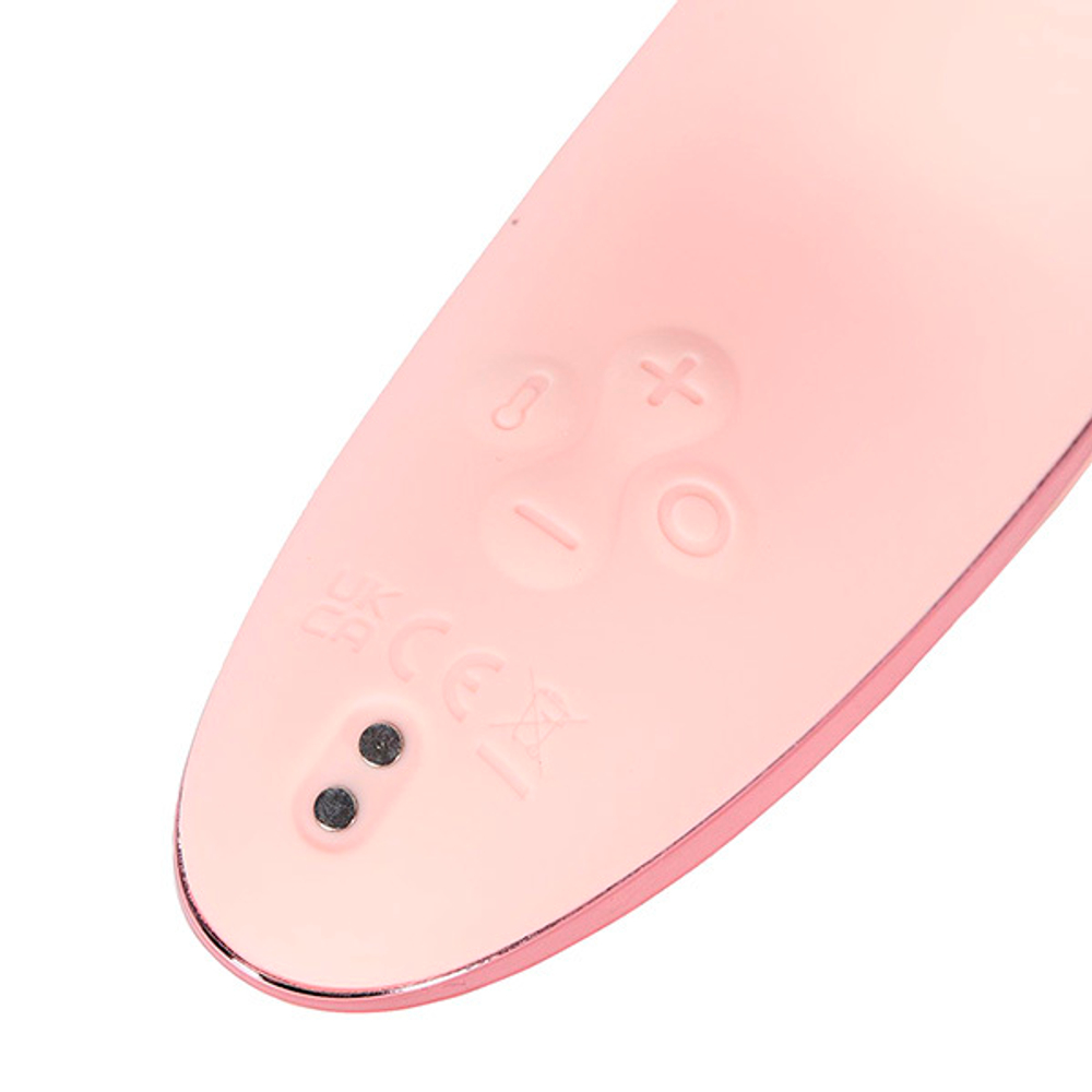 Вакуумный клиторальный стимулятор 11,6см с функцией нагрева и управлением через приложение BeYourLover Hiba HX029A