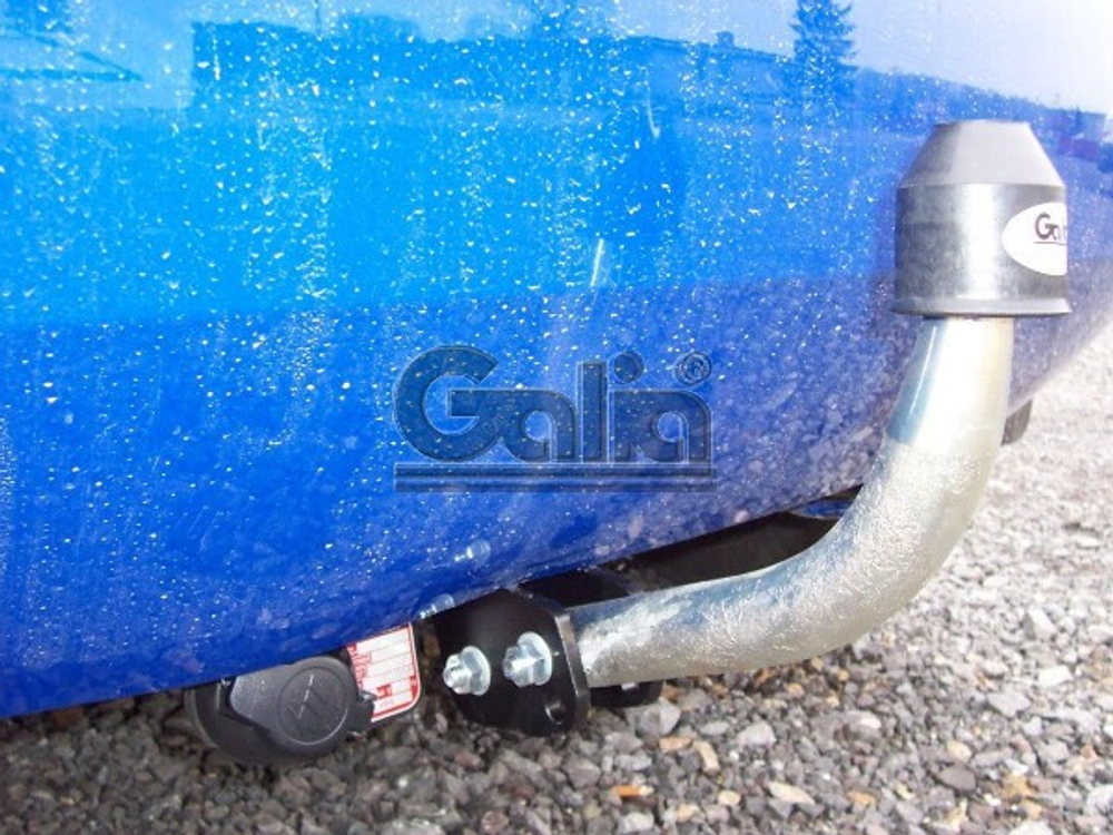 Фаркоп оцинкованный Galia S081A для Skoda Fabia хетчбек 2000-2007, 2007-2014(паспорт и сертификат в комплекте)(без электрики)