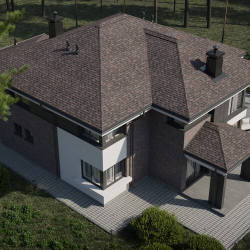 Черепица битумная гибкая Tegola COMFORT CORTINA Ardesia 255