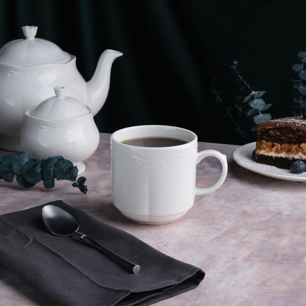 Кружка 300 мл белая d 8,6 h8,5 см Aristocrat Stackable Noble [6]