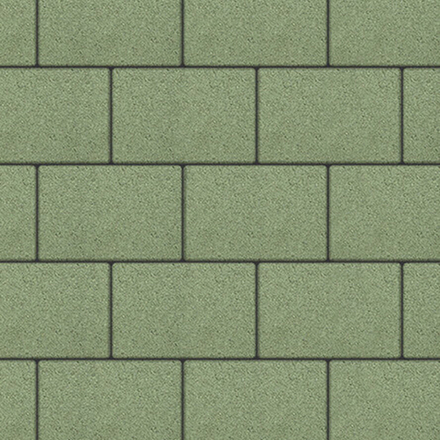 Тротуарная плитка ПРЯМОУГОЛЬНИК 300х200 мм - Гранит Зеленый