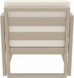 Кресло пластиковое с подушками Siesta Contract Mykonos, бежевый, бежевый