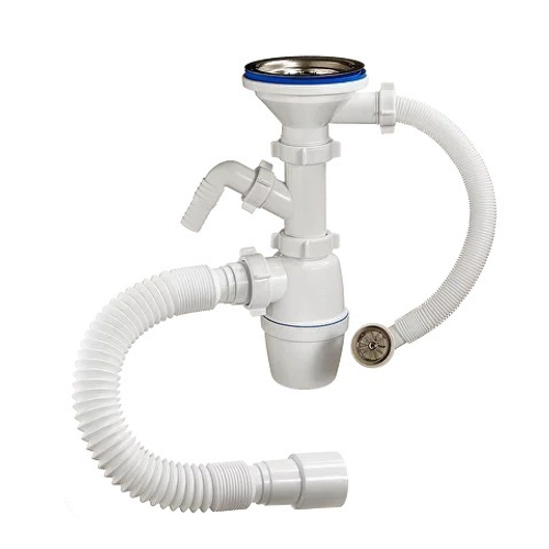 5011 Сифон 3 1/2 40 с нос. и круг. пер., гиб. трубой ОРИО  (22/1шт)