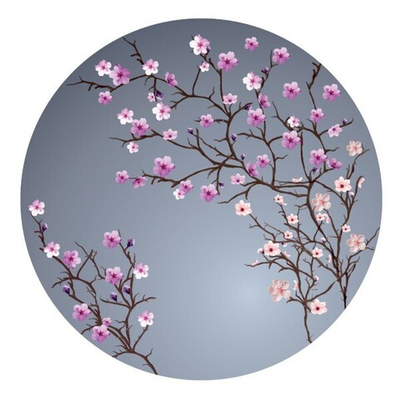 Сервировочная салфетка круглая 36 см Сакура