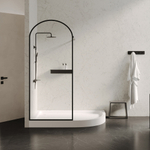 Душевой поддон ABBER AD3E109 L 100х90 асимметричный, акриловый, белый