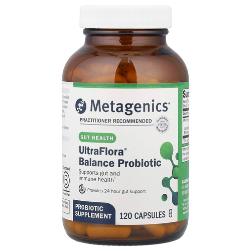 Metagenics, UltraFlora® Balance Probiotic, 55 мг (15 млрд КОЕ), 120 капсул