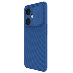 Чехол синего цвета для OnePlus Nord CE3 Lite от Nillkin серии CamShield Case с защитной шторкой для камеры