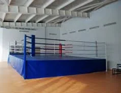Ринг боксерский с помостом 6,1 х 6,1 помост 0,5м (боевая зона 5м х 5м)