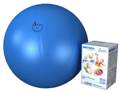 Фитбол Стандарт - Медицинский Гимнастический Мяч D45(голубой)