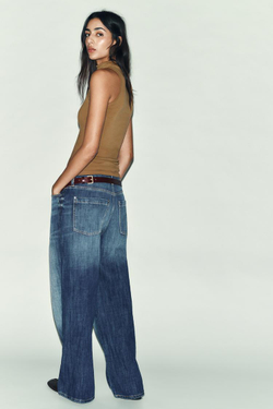 ZARA ТОП БЕЗ РУКАВОВ С ВОРОТНИКОМ-СТОЙКОЙ, СЕРО-КОРИЧНЕВЫЙ