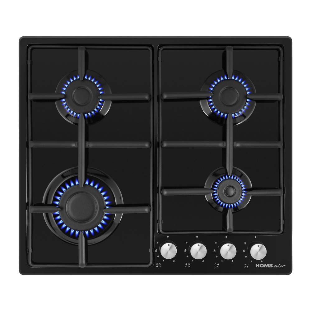 Газовая варочная панель HOMSair HGE643BK фото 