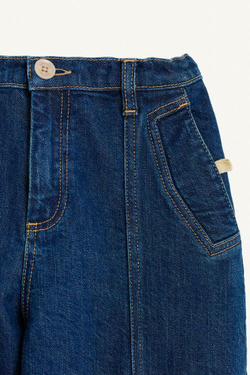 ZARA ДЖИНСЫ ШИРОКОГО КРОЯ, СИНИЙ/ИНДИГО