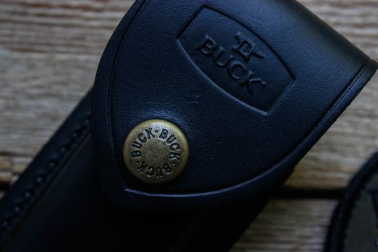 Складной нож Автоматический BUCK 0112BRSA 112 Auto Knife c клинком из стали 420HC, рукоять дерево (Эбен)