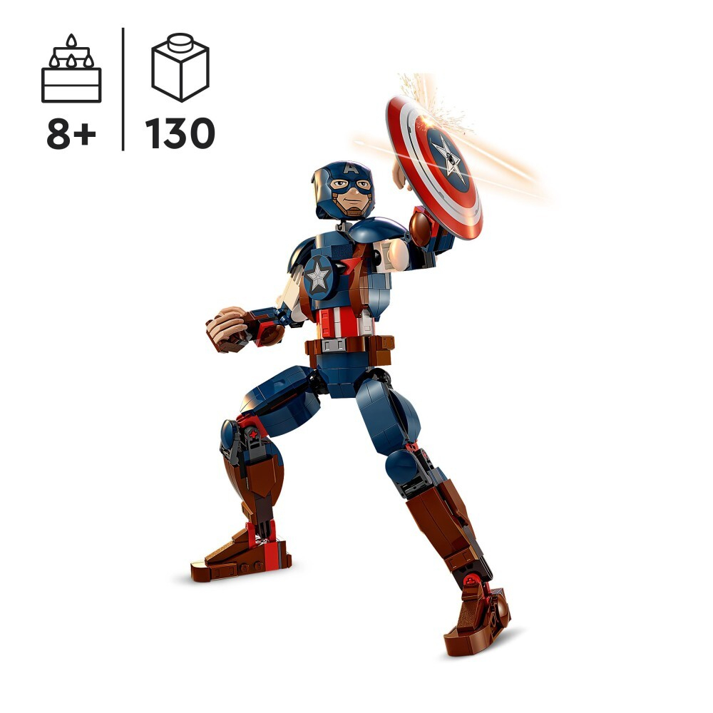 LEGO Marvel — сборная фигурка Капитана Америки 76258