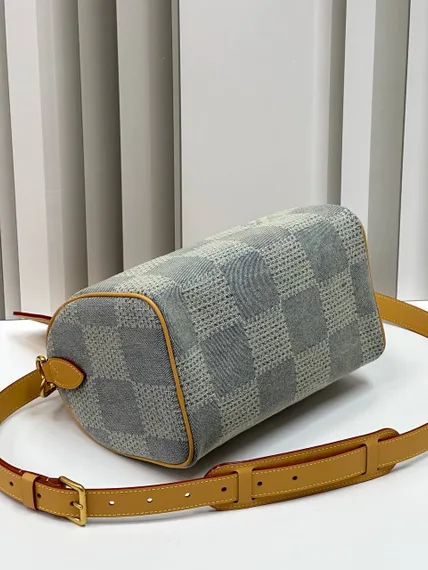Сумка Louis Vuitton Speedy с плечевым ремнём синий