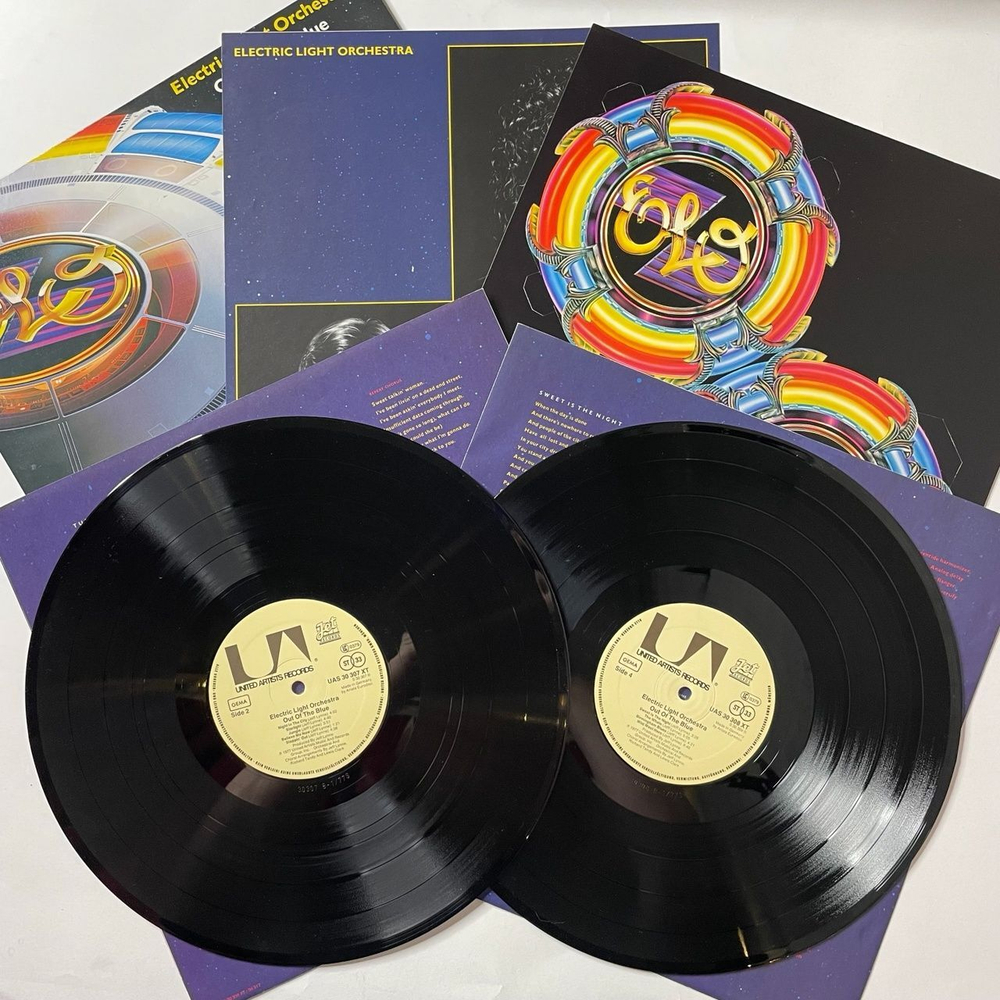 Винтажная виниловая пластинка LP Electric Light Orchestra Out Of The Blue (Germany 1977) (Постер, Игрушка)