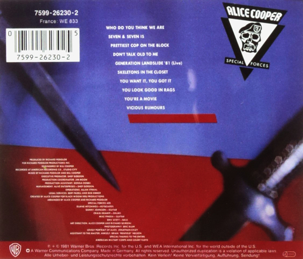 Alice Cooper / Special Forces (CD)