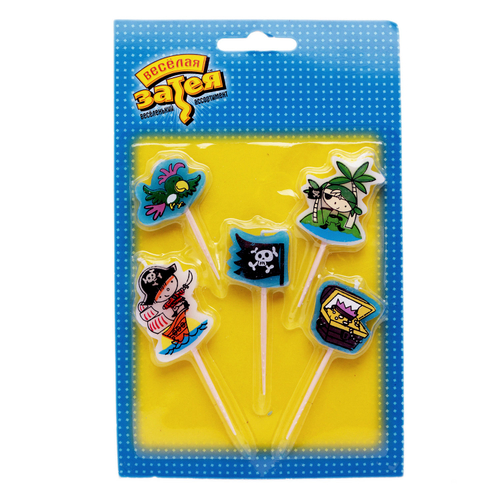 Свечи д/торта на пиках "Пираты"