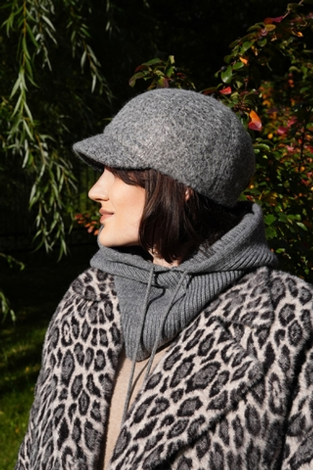 Кепи «кудряшка» мини серый