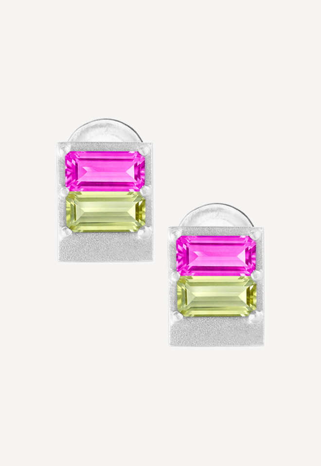 Серьги из серебра "Прогулка на рассвете"