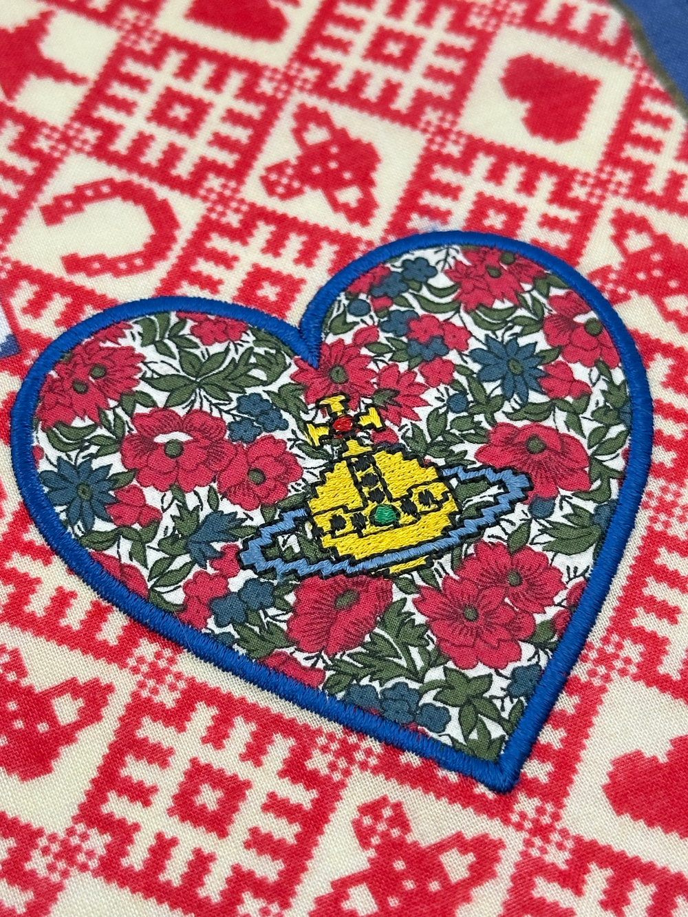 Платок красно-синий Vivienne Westwood