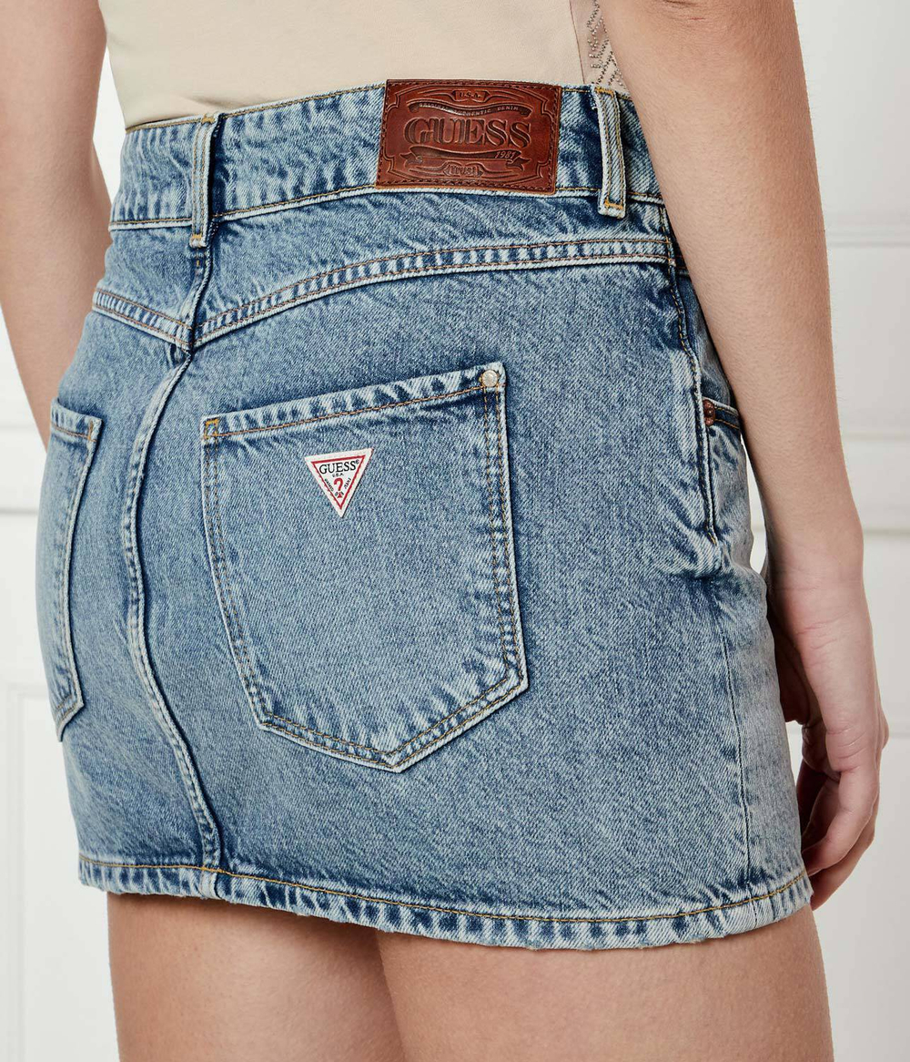 Джинсовая юбка NANI GUESS - голубой(W5RD96 D5LR1)