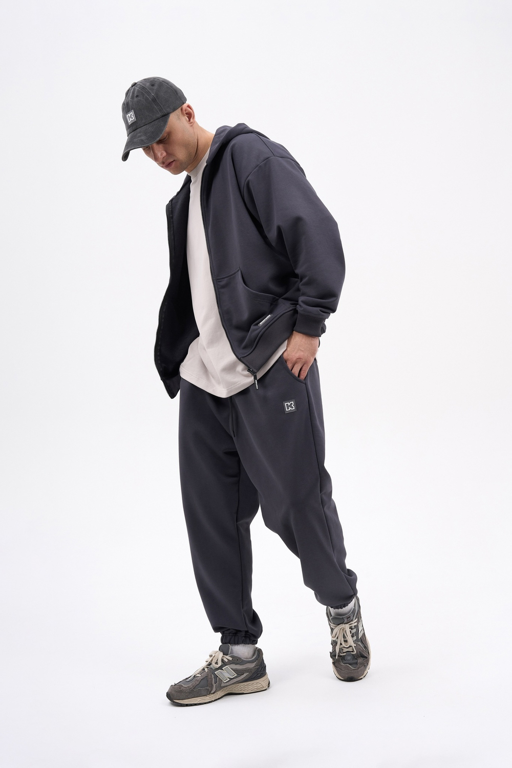 Трикотажные брюки KUL'TURA Oversize Basic Фуме