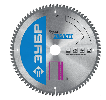 36907-230-30-60 ЗУБР Мультирез 230х30мм 60Т пильный диск по алюминию