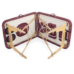 Массажный стол Mizomed Premium DUO для беременных с вырезом, складной