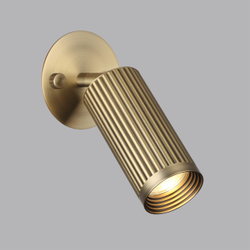 7013/1WA HIGHTECH ODL25 477 Настенный св-к поворотный на 180°/350° металл/под латунь IP20 LED GU10 10W 220V MANCHESTER