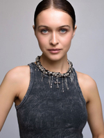 Колье "Glamour" из гематита и шпинели
