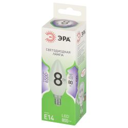 Лампа светодиодная ЭРА GREEN LINE LED B35-8W-865-E14 GL 8Вт свеча холодный свет E14