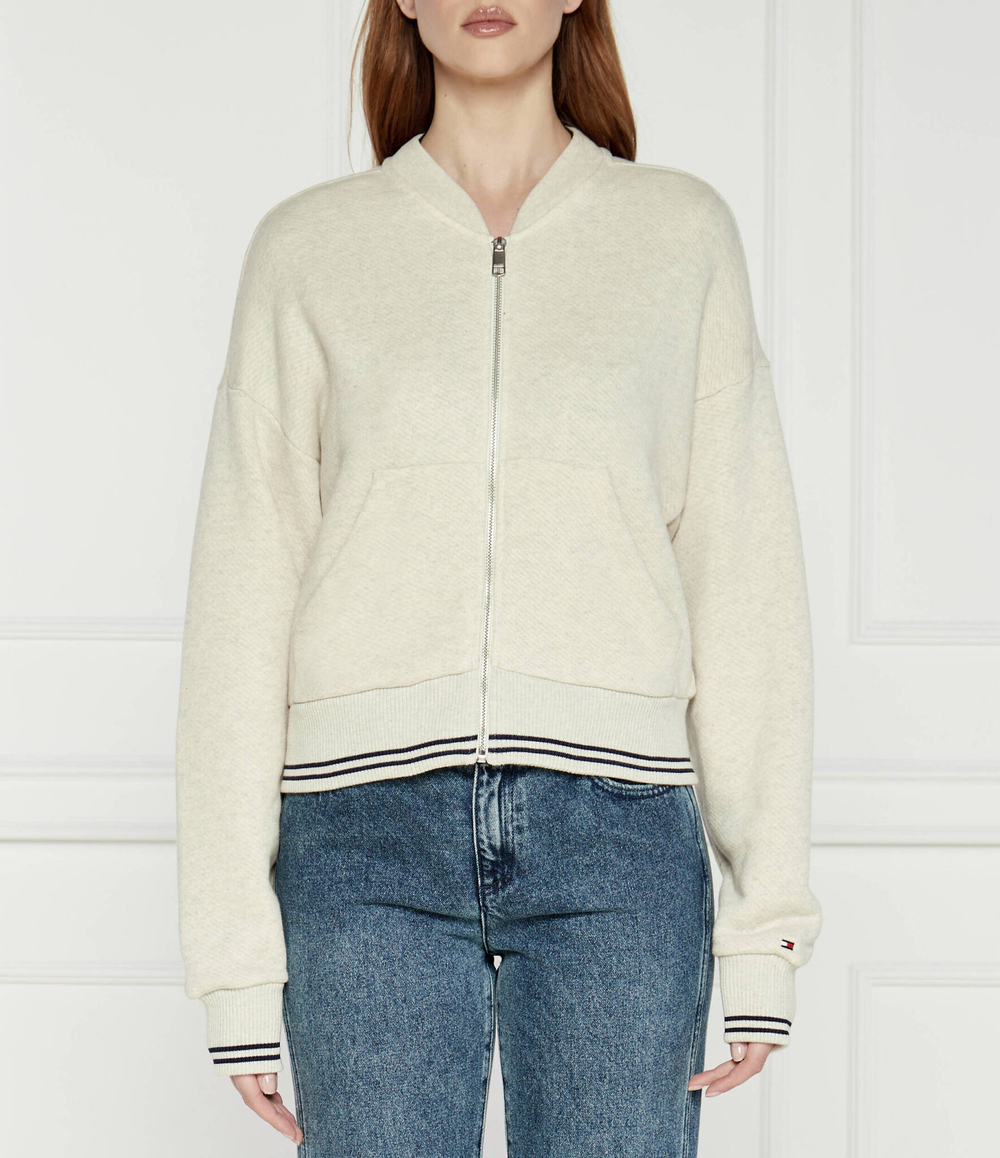 Худи CROP VARSITY Tommy Hilfiger - экрю(WW0WW42097)