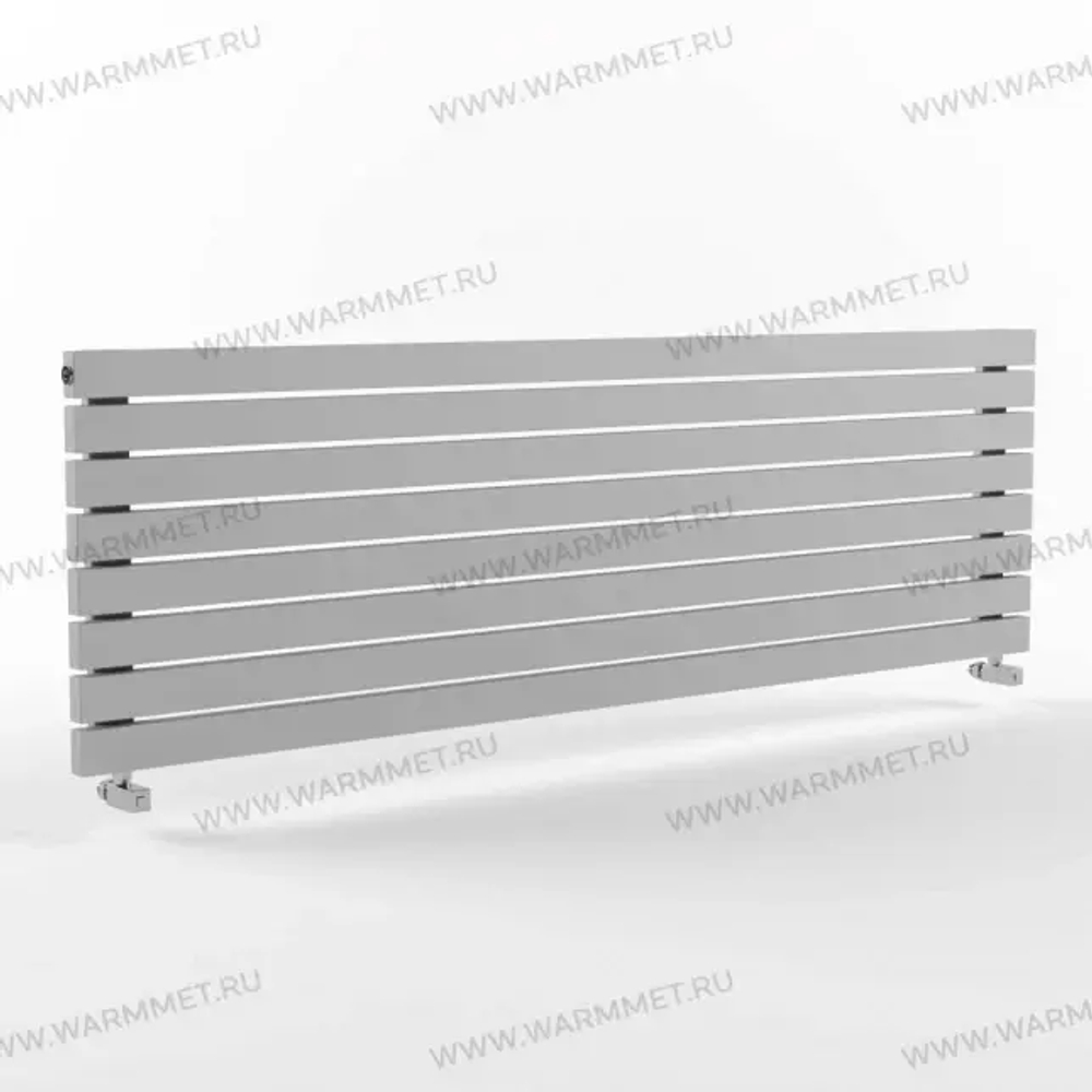 Радиатор WARMMET водяной настенный горизонтальный Flat 60 Н (W) СЕРЫЙ RAL7040