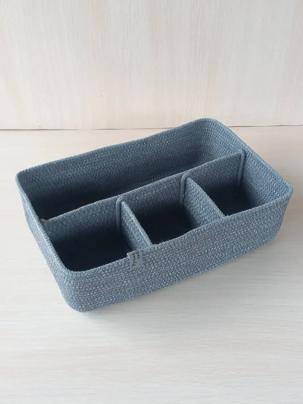 Корзина для хранения плетеная органайзер