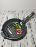 Сковорода АП 200мм глуб съемн р Premium grey 020901