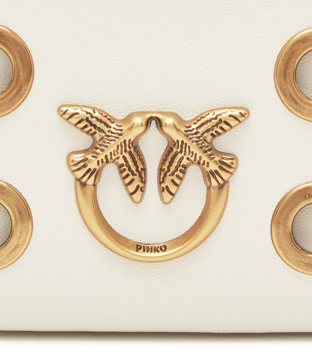 Кожаный клатч FLAT CLASSIC VITELLO SETA+VE Pinko - белый(100455 A17M)