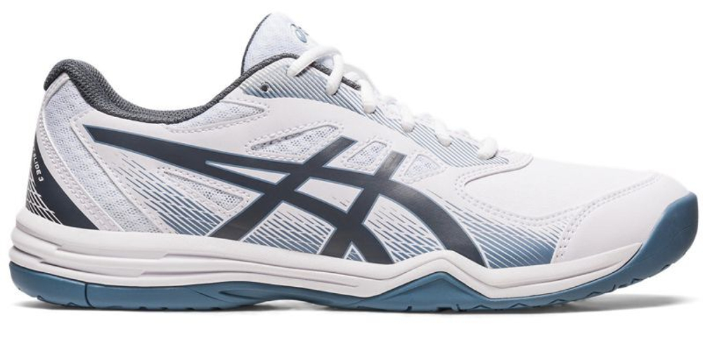 Мужские кроссовки теннисные Asics Court Slide 3 - white/steel blue